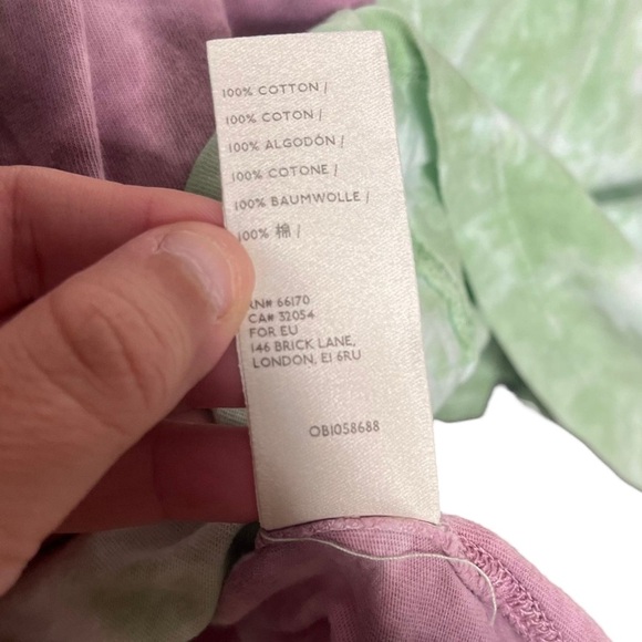 Free People We The Free Be Free Tie Dye Tee In Lavender Oversized Size XS - Picture 6 of 6